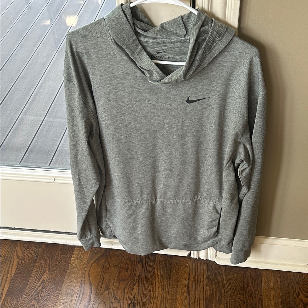 Nike Light Gray Casual Hoodie